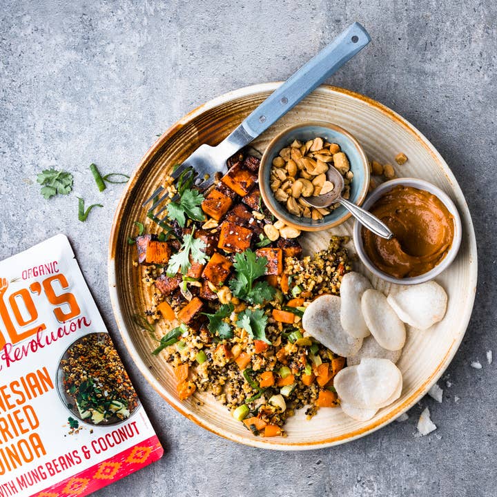 pablo's quinoa revolución - Wholesale Rice - Pablo's Indonesian Curried Quinoa with Mung Beans & Coconut2