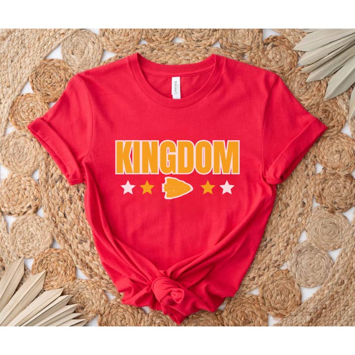 The Red Rival Wholesale - Wholesale Screen Printed T-Shirt - Women's - KINGDOM Red Graphic Tee