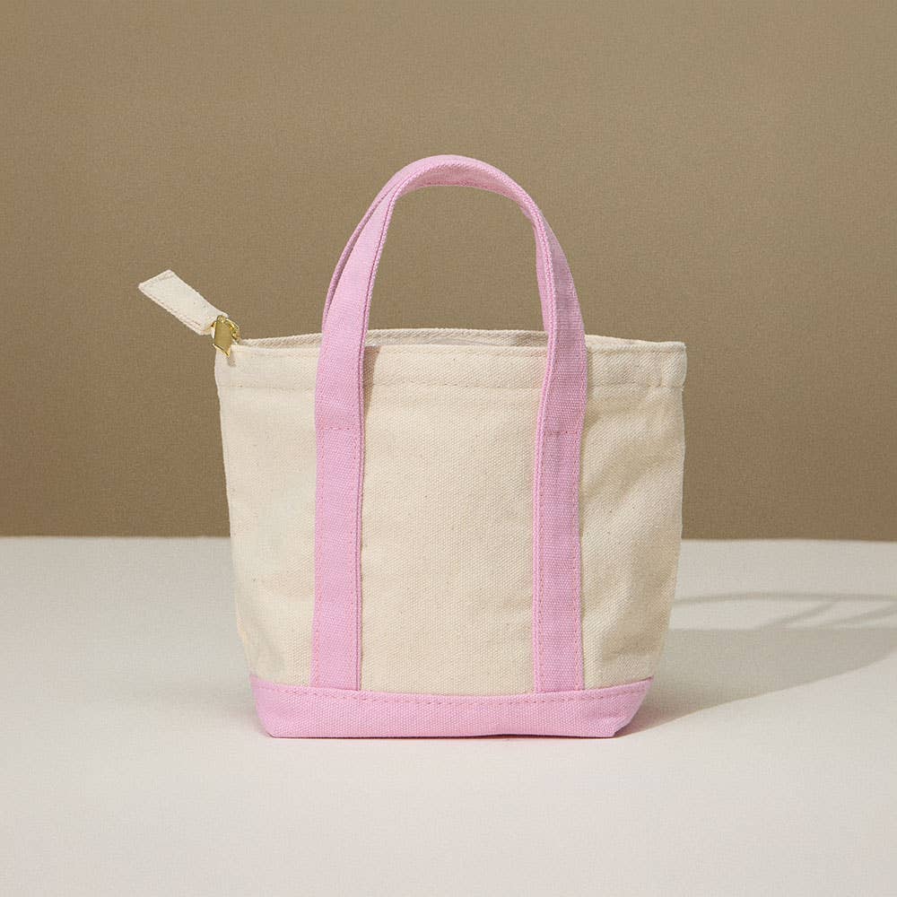 Sensibling Corp. - Wholesale Tote Bag - Women's - Mini Multi Purpose Compact Canvas Tote Bag
12