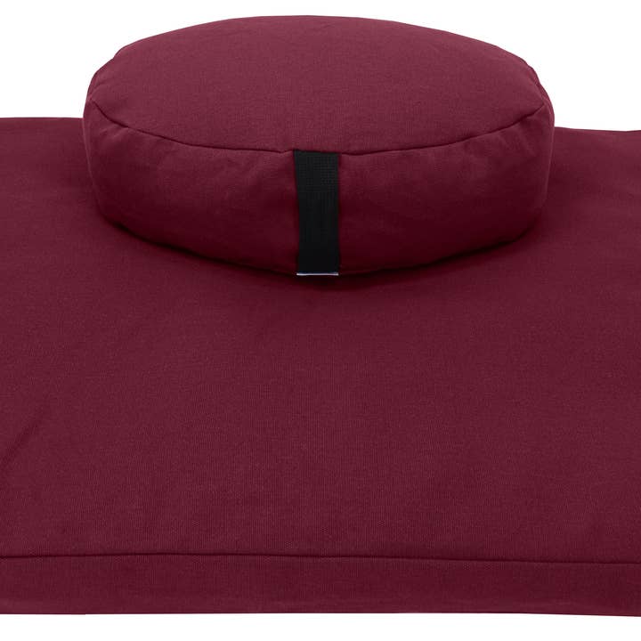 Bean Products - Wholesale Meditation Supplies - Zafu and Zabuton Meditation Cushion Set - Hemp fabric, Organic Buckwheat Hulls8