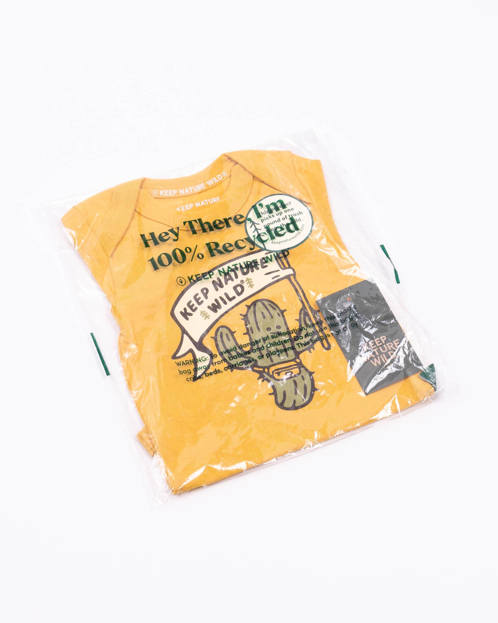 Keep Nature Wild - Wholesale Bodysuit (Non-Footed) - Baby - Happy Camper Saguaro Baby Bodysuit | Mustard7