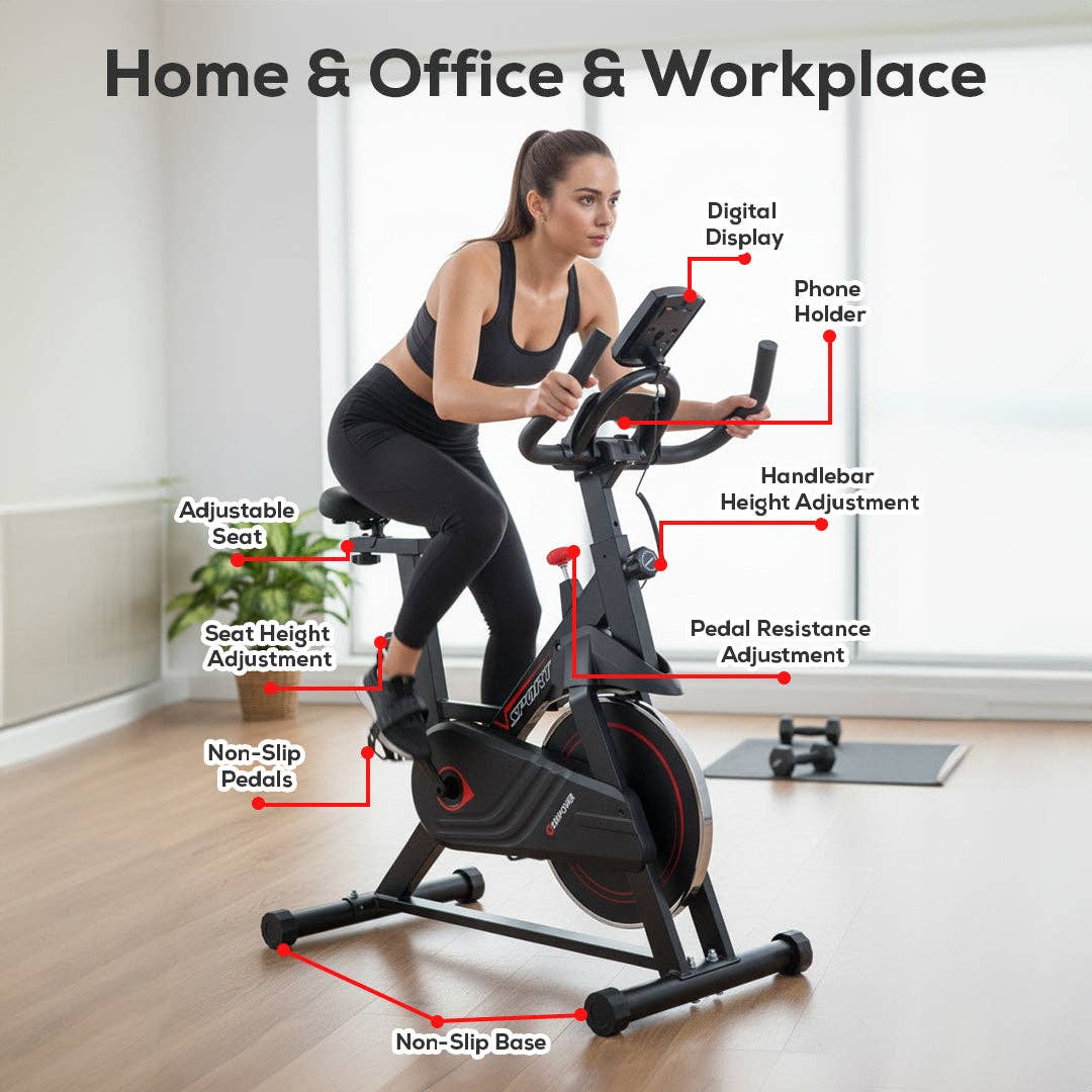 Mtistanbul LTD – wholesale Fitness equipment – Adjustable, Portable, LCD Monitor Upright Exercise Bike1
