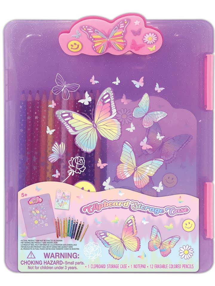 Clipboard Storage Case, Tie Dye Butterfly for wholesale by Hot Focus, Inc.