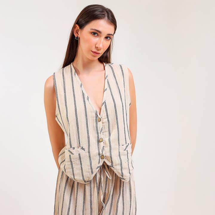 Monochrome Serenity Co-ord Set 2Pcs for wholesale by Letoz