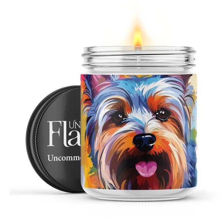 Yorkshire Terrier Candle for wholesale by Uncommon Flame