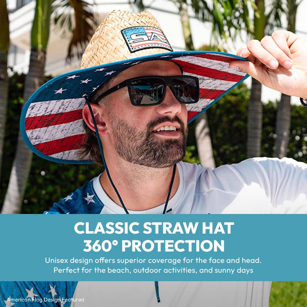 Soul of Adventure - Wholesale Straw Hat - Unisex - Classic Straw Hat / Lifeguard Hat – UPF 50+ Wide Brim30