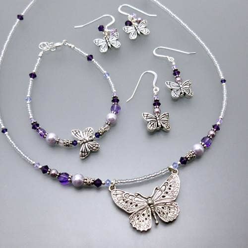 Lavender Garden Butterfly Collection for wholesale by Oreb Lram Fine Casual Jewelry