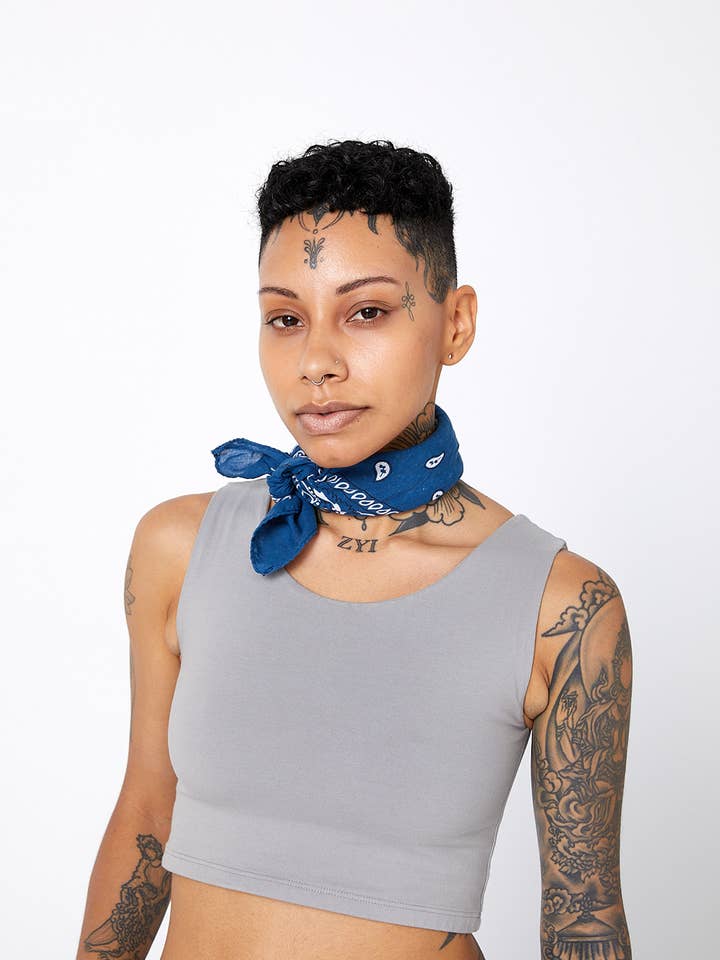 Urbody - Wholesale Athletic Top - Women's - Half Tank Cotton Compression Top1