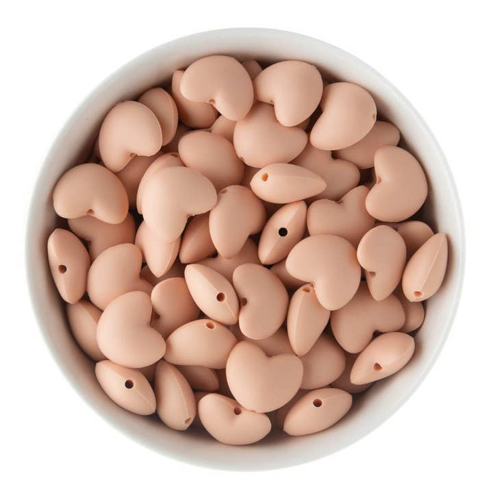 Hjertesikone fokalperler for engroshandel hos Cara & Co Silicone Craft Supply