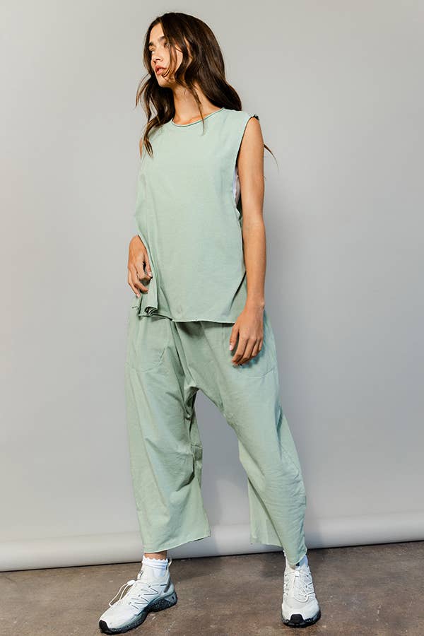 BUCKETLIST INC - Wholesale Pants - Women's - P5385  Solid Knit Harem Pants21