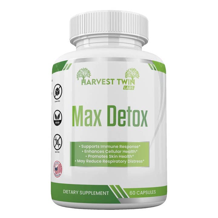 Max Detox Complément de Soutien Quotidien au Bien-être et à l'Équilibre pour la vente par Harvest Twin Labs