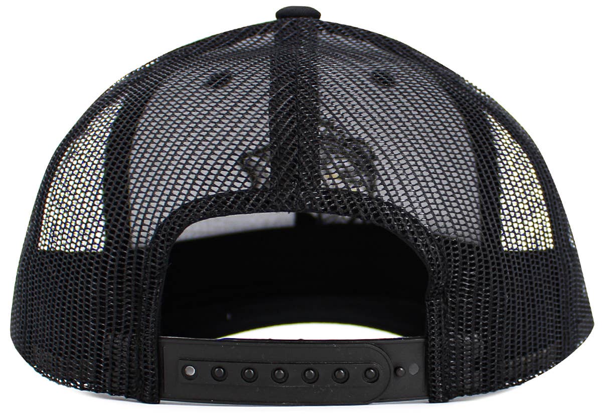 KBETHOS – boné - Unissexo por atacado – Boné trucker com tela e emblema de peixe bass2