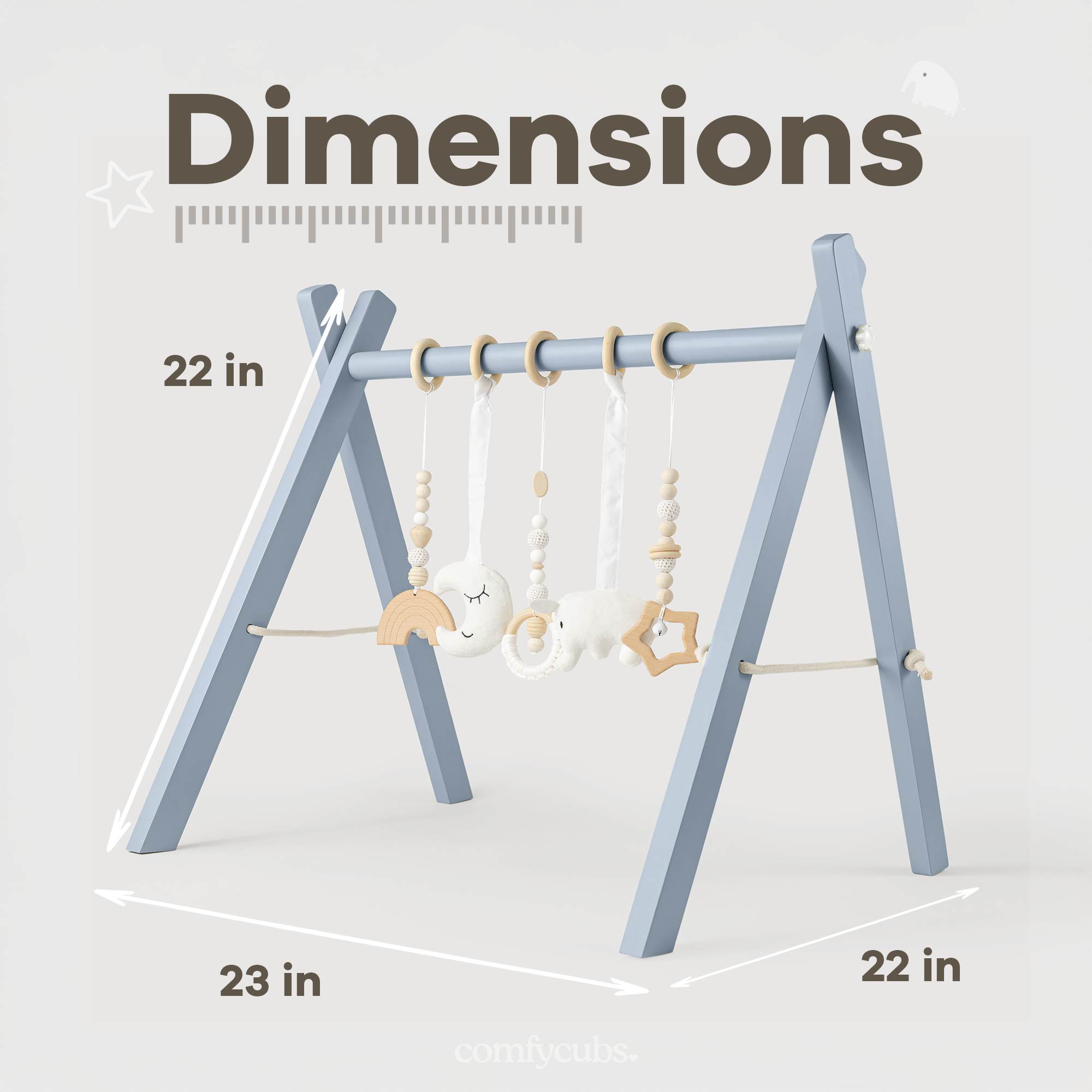 Comfy Cubs - Wholesale Activity Gym - Kids & Baby - Wooden Baby Play Gym, Baby Activity Gym by Comfy Cubs23