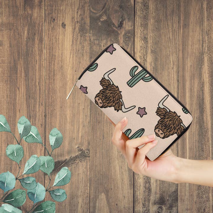 Highland Cactus Stars wallet for wholesale by The Sassy Heifer