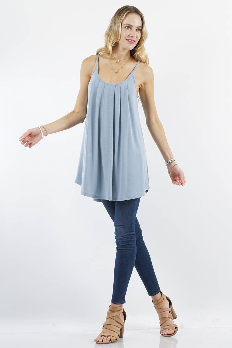 42POPS – Túnica - Mulher por atacado – CAMISOLA PLISSADA COM ALÇAS AJUSTÁVEIS12