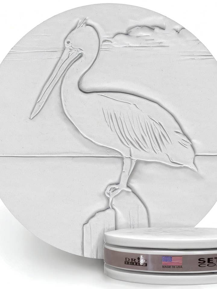 Pelican Drink Coasters for wholesale by McCarter Coasters