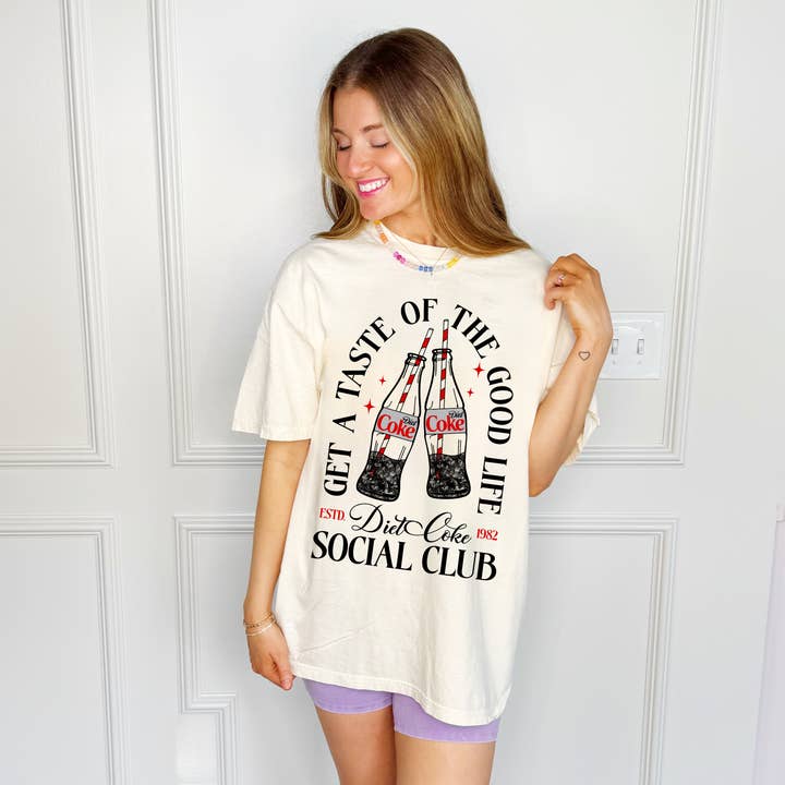 Camiseta del Club Social de Diet Coke para venta al por mayor de Poppy & Pine