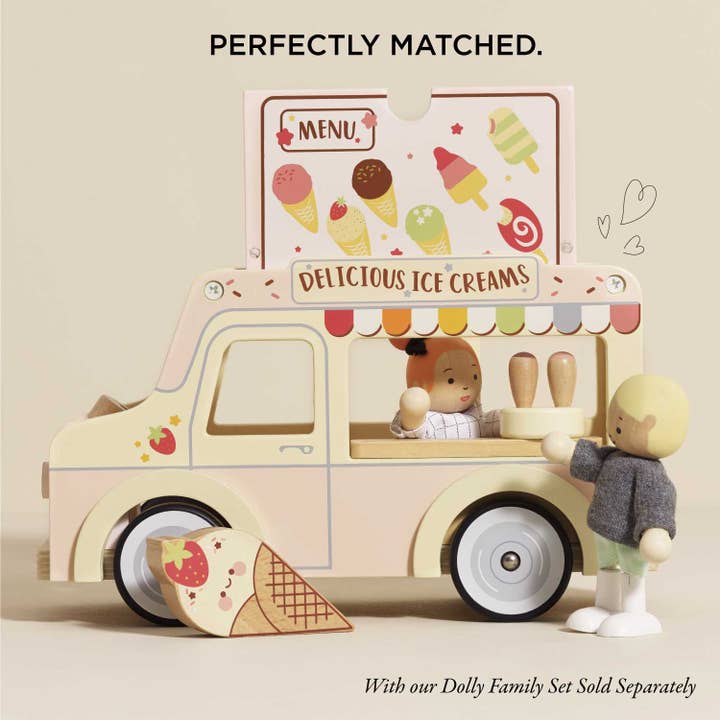Le Toy Van – wholesale Toy car/truck – Child – Wooden Ice Cream Van7