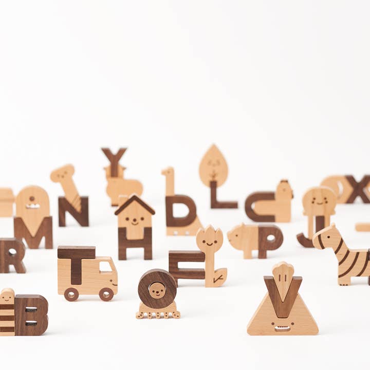 Living Refinery – Großhandel Bauklötze – Kind & Baby – Oioiooi - Alphabet Spielblöcke