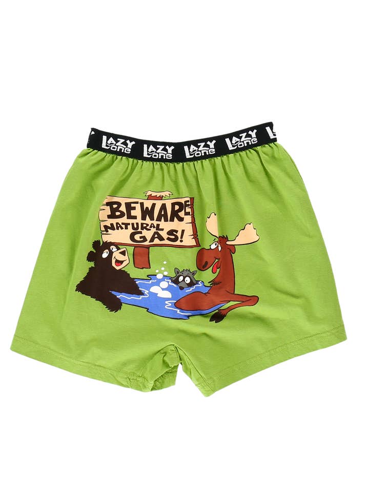 Beware Of Natural Gas Kids Boxer for wholesale by Lazy One