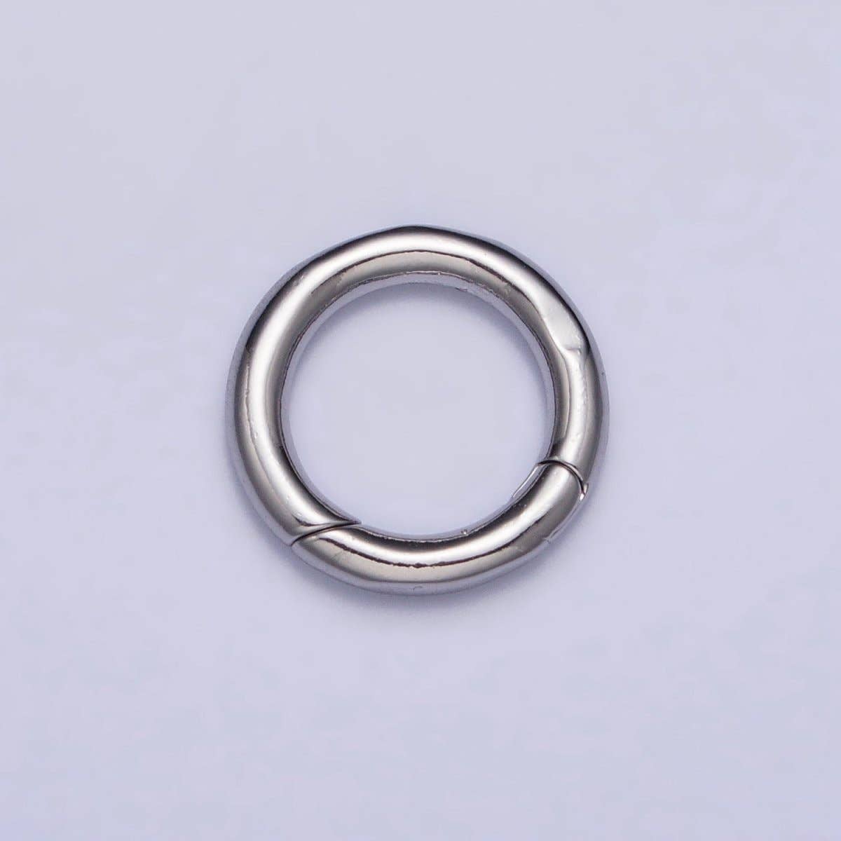 Aim Eternal - Wholesale Band/Stacked Ring - Dainty Gold Silver Spring Gate Ring 11mm, 15mm Round Circle Ring, Round Clasp, Push Clip Clasp, Spring Gate for Jewelry Making Z-340 Z-341 Z-352 Z-3532