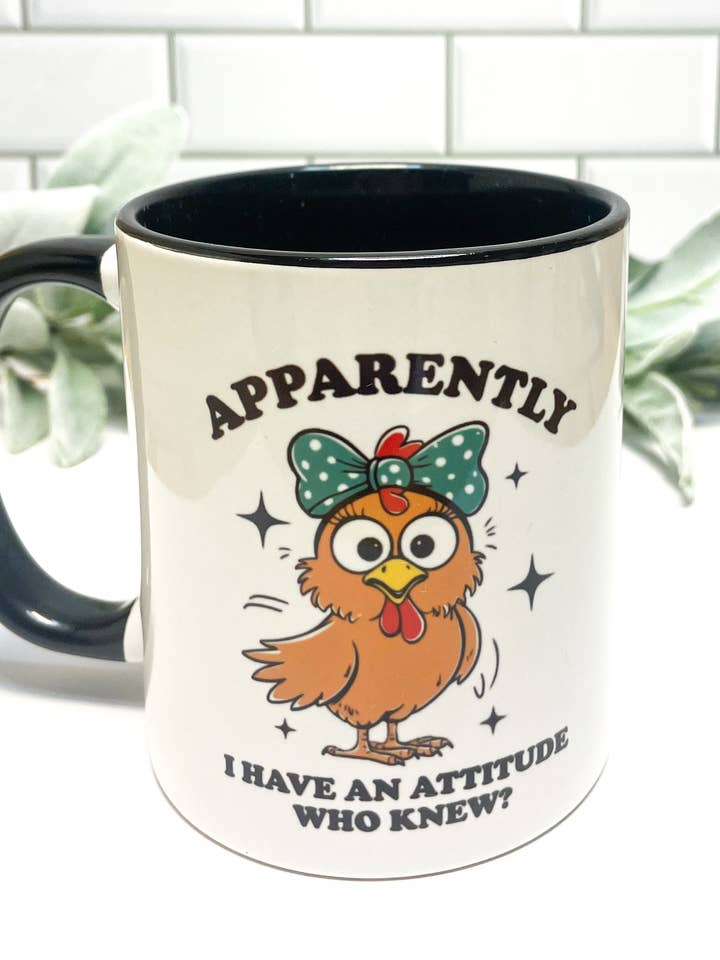 Apparently I Have An Attitude Coffee Mug for wholesale by Stacy Lea Co