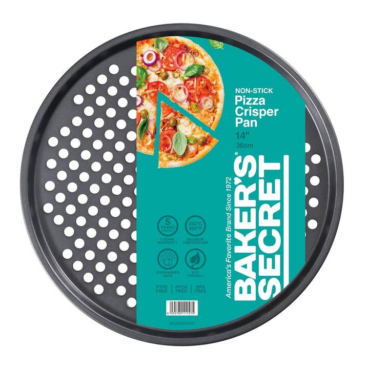 Gourmet Edge - Wholesale Baking Dish - Baker's Secret 14" Pizza Crisper Pan