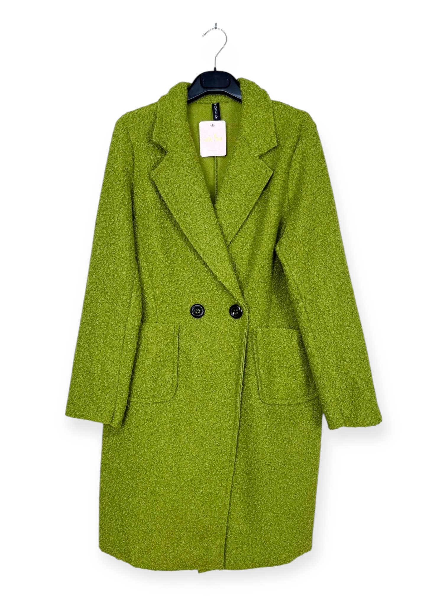 Lucky Nana – Großhandel Mantel - Damen – AH 2083 - Zweiknopf-Mantel aus Bouclé30