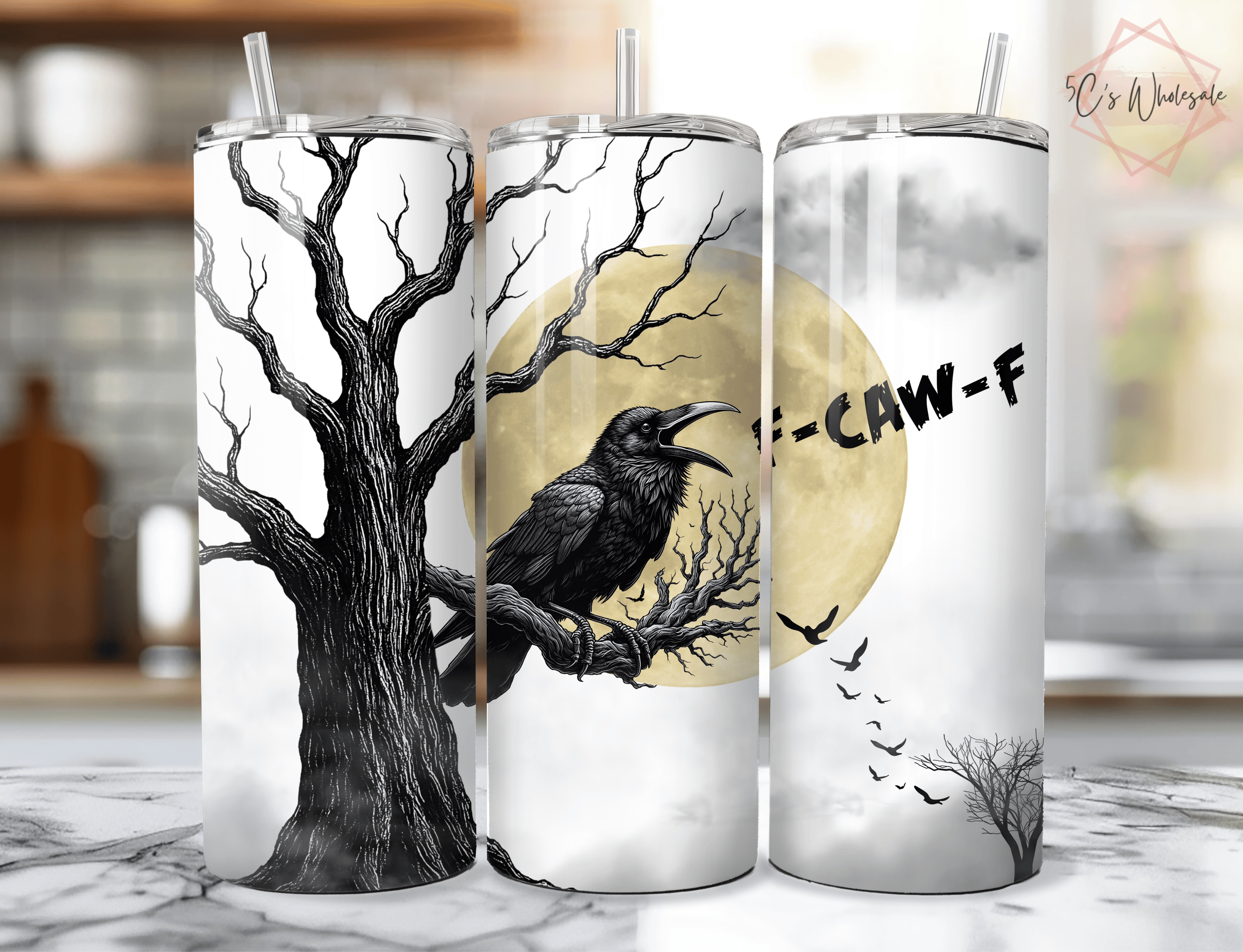 5C's Wholesale - Wholesale Insulated Mug/Tumbler - F-Caw-F Tumbler0