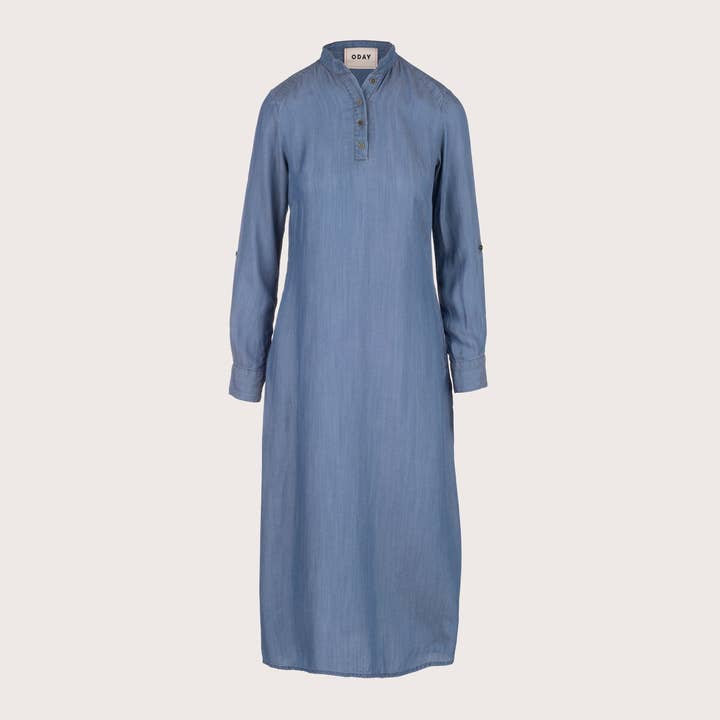 The Missdasha Dress - Denim Blue for wholesale by ODAY