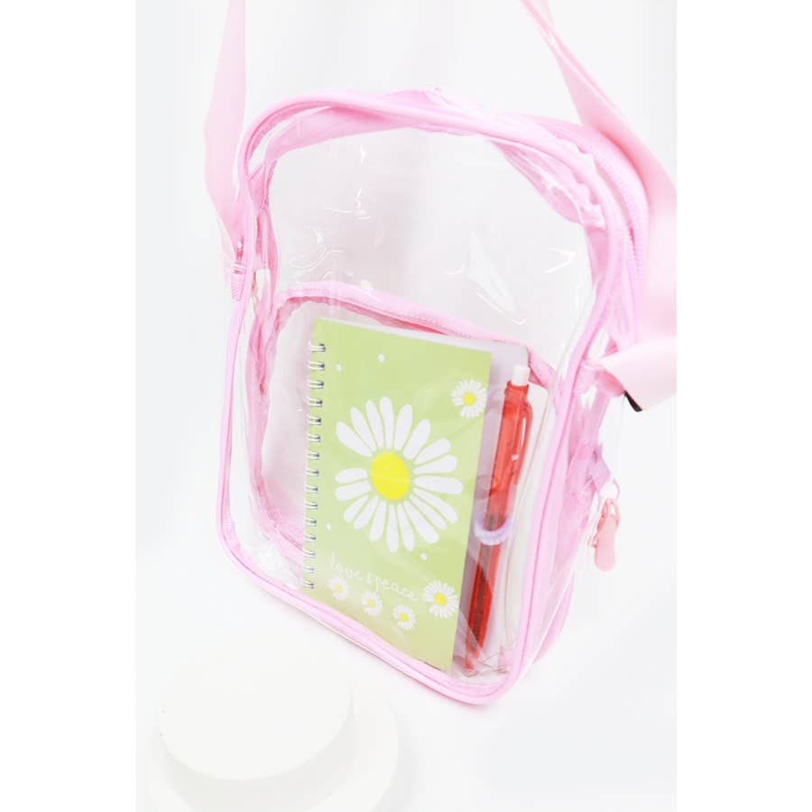 MIX COLOR Clear Transparent Crossbody Bag for wholesale on Faire6