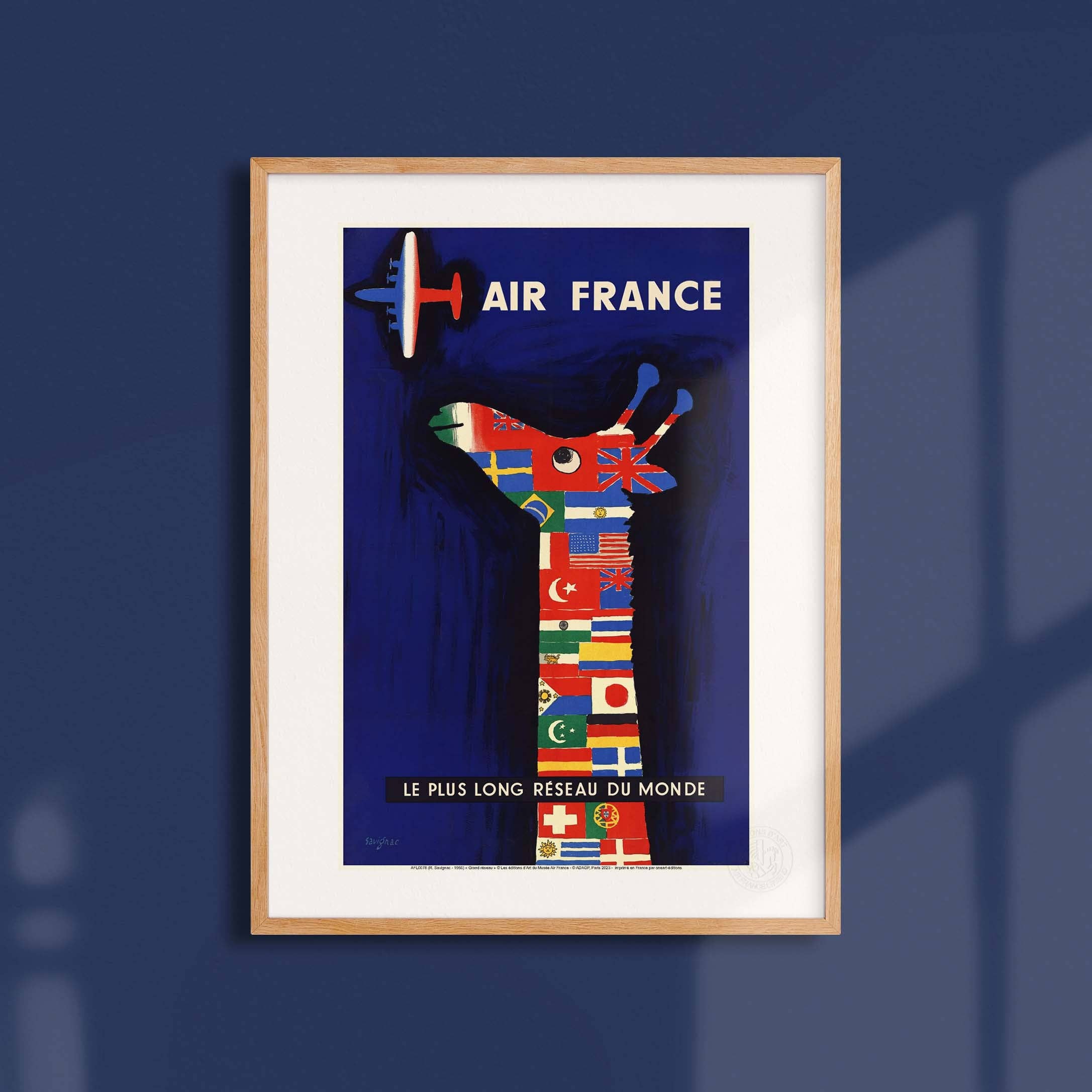 Oneart - Wholesale Poster - Air France Poster / The World's Longest Route - AFL00764