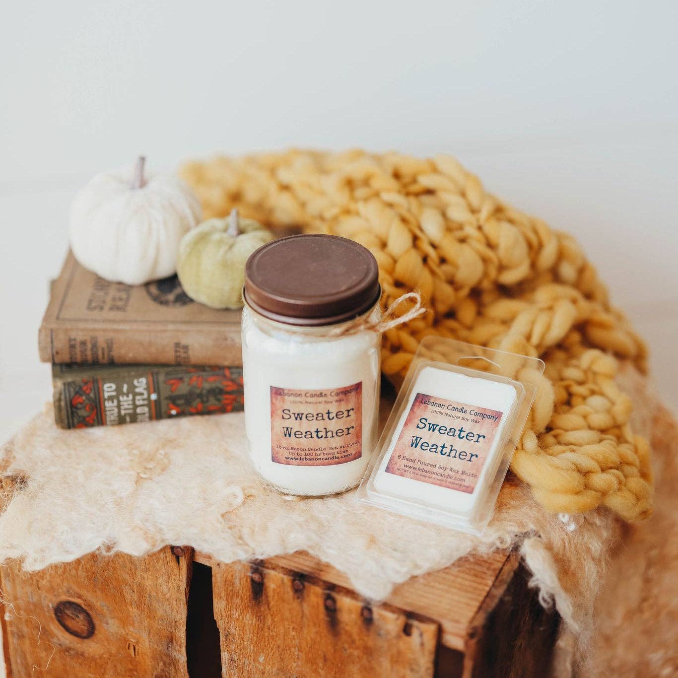 Lebanon Candle Company - Wholesale Jar/Filled Candle - Sweater Weather Candle2