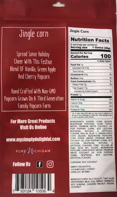 Simply Delightful - Wholesale Popcorn - Jingle Corn1