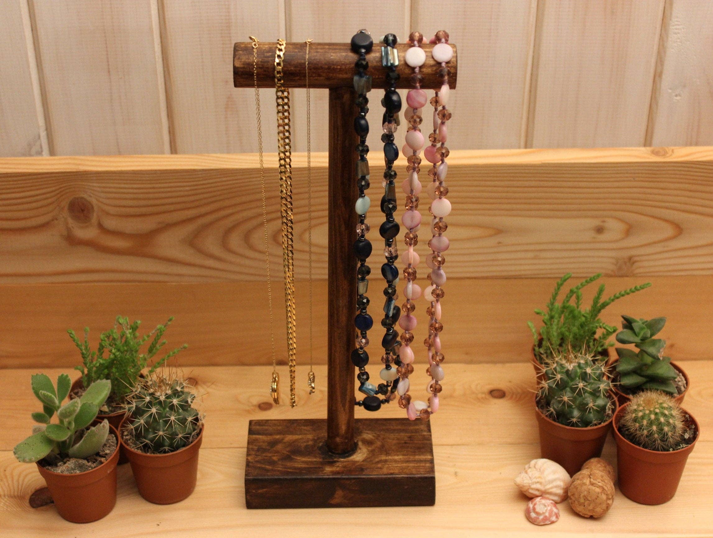 Saw It Loved It - Wholesale Jewelry Stand & Display - Wooden T-Bar Necklace Stand2