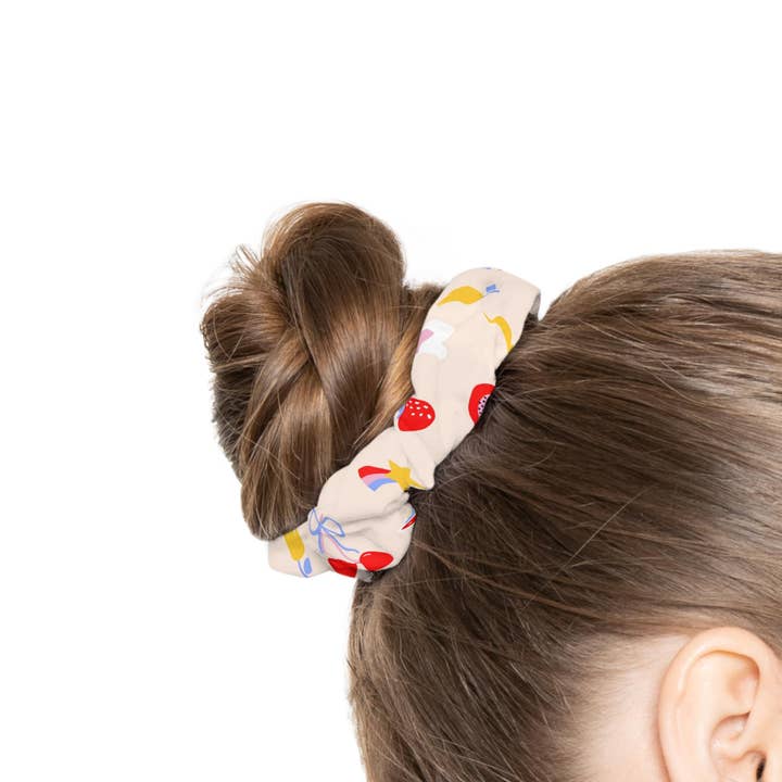 Colorful Teacher Scrunchie, School Hair Accessory, Patterned Ponytail Holder, Gift for Teen Girls, Hair Tie for Everyday Use and Parties for wholesale by OhhhSoPeachy