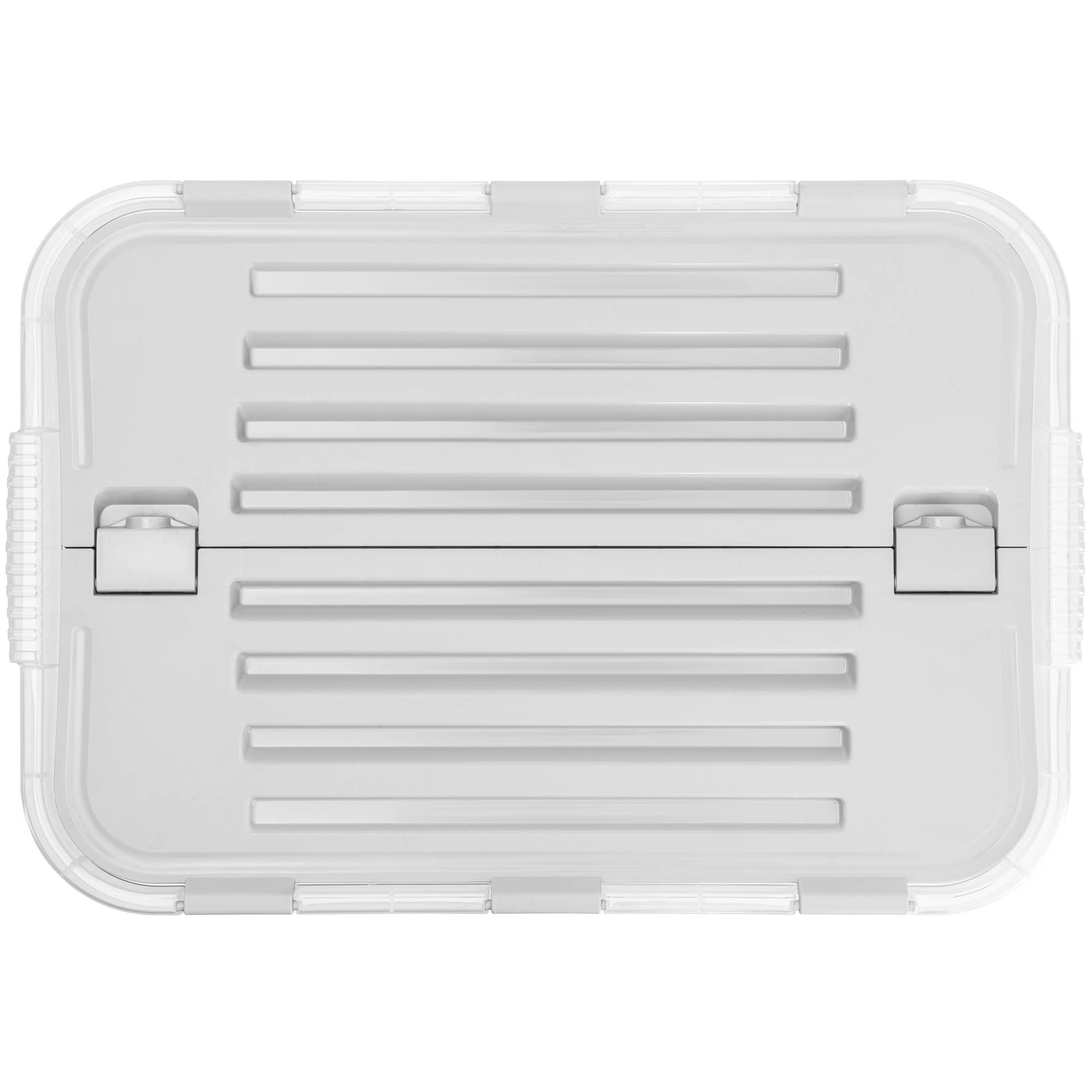 Superio Brand - Wholesale Storage Bin - Superio Hinged Lid Storage Container, Closet Organizer 50L25
