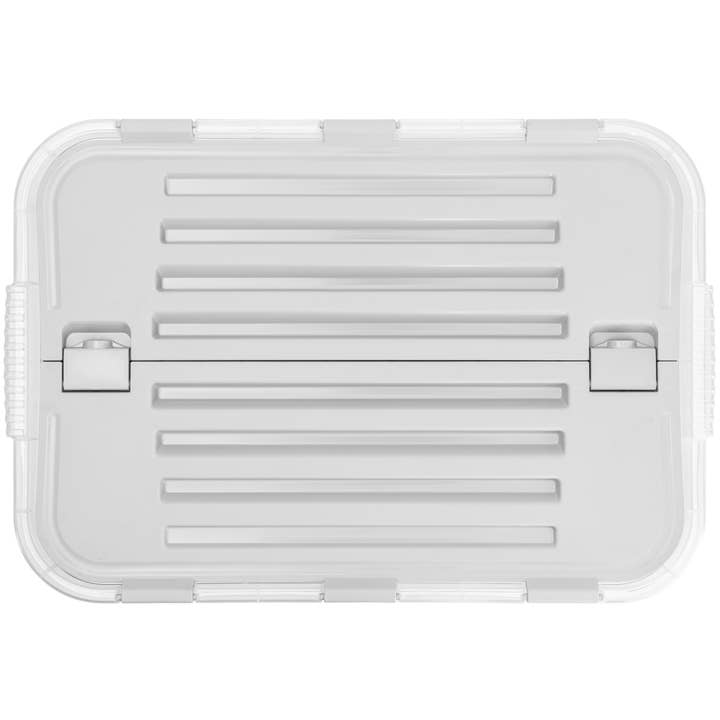 Superio Brand - Wholesale Storage Bin - Superio Hinged Lid Storage Container, Closet Organizer 50L25
