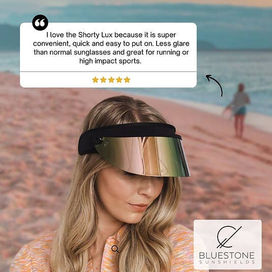 Bluestone Sunshields - Vente Visière – unisexe - Shorty Lux en or rose3