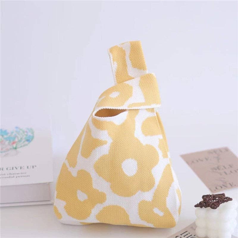 FurDecoration – Sacola - Mulher por atacado – Bolsa de pulso de malha pequena com abertura de cor de contraste suave4