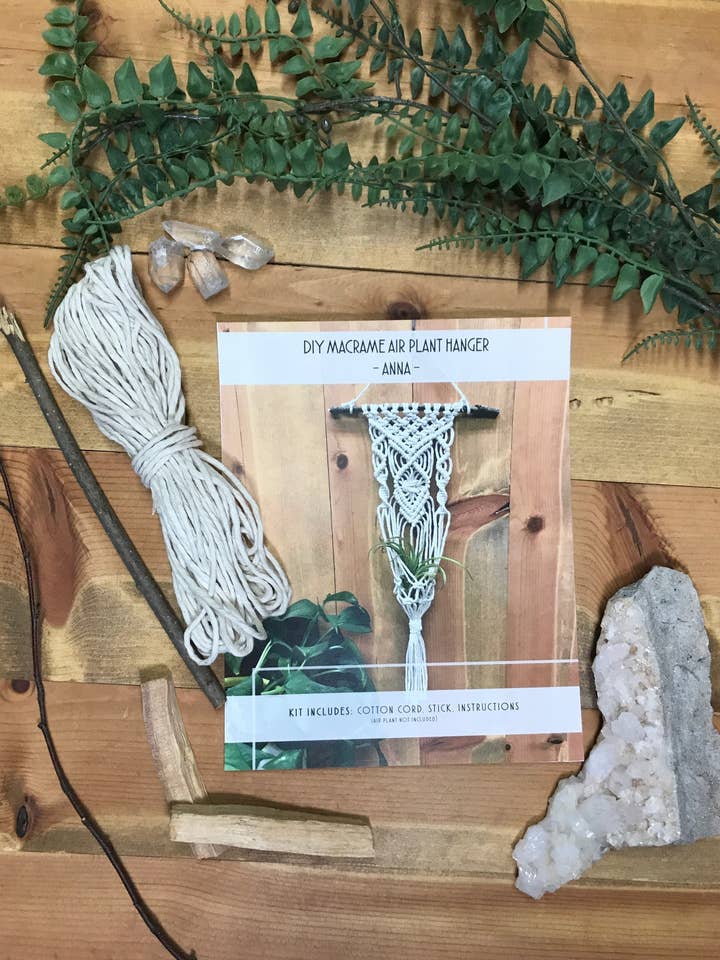 DIY Macrame Air Plant Hanger kit - The Anna for wholesale by Tangled Up In Hue