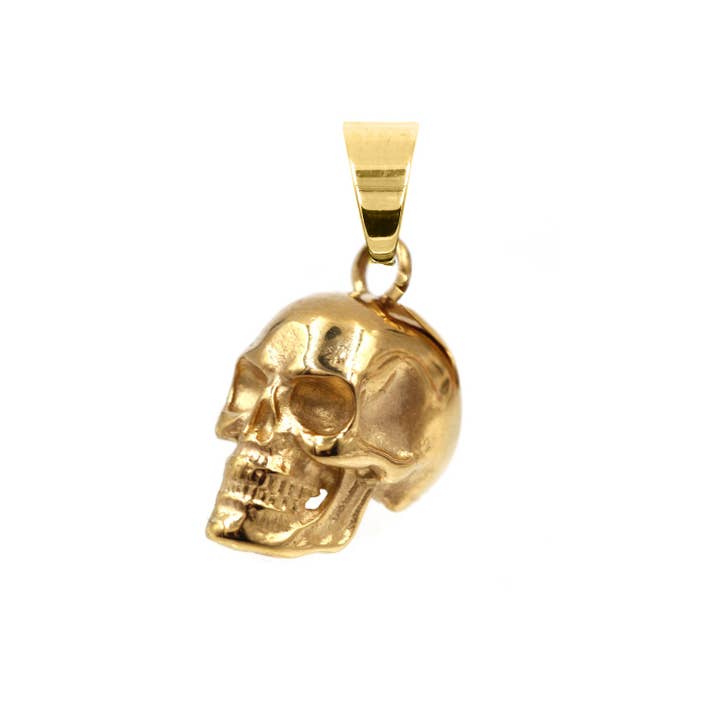 Awaken - Wholesale Individual Charm/Pendant - Stainless Steel Skull Pendant Amulet Pendant - Q-1223