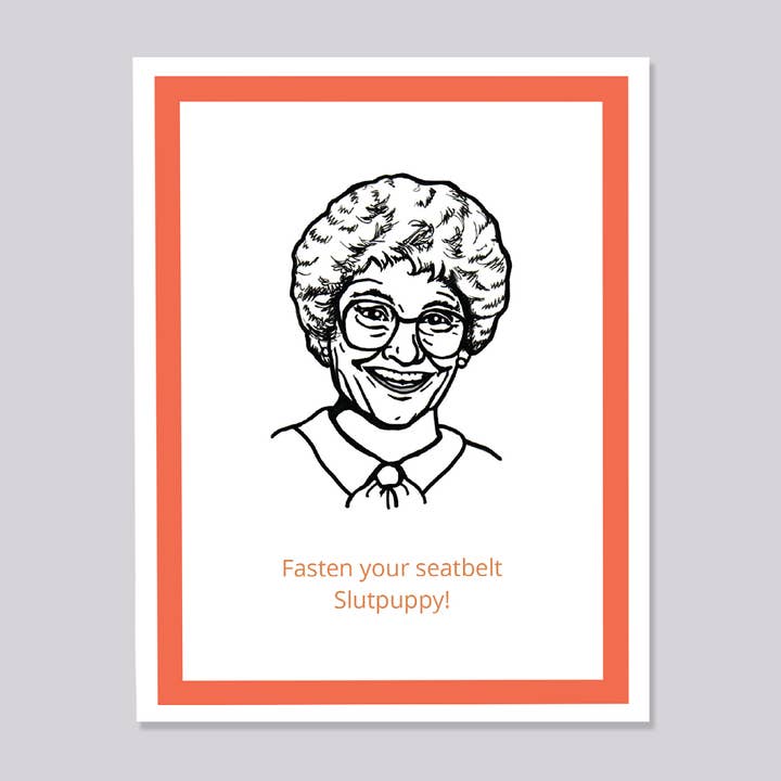 Golden Girls Sophia Slut Puppy Card per la vendita all'ingrosso da parte di Design Corner