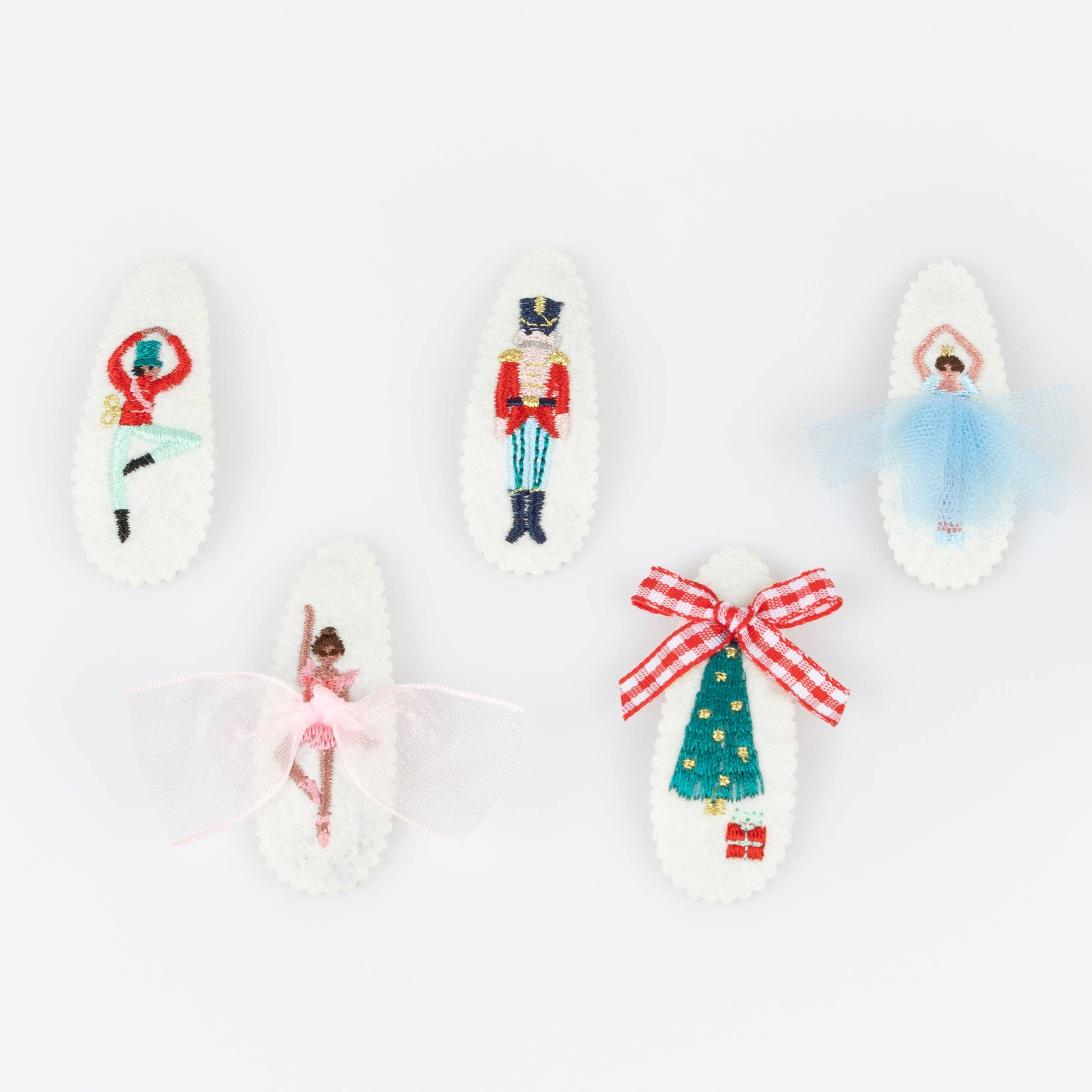 Meri Meri - Wholesale Hair Clip - Kids - Embroidered Nutcracker Hair Clips3