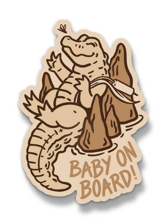 Baby On Board Sticker (NEW) for wholesale by Freehand Goods
