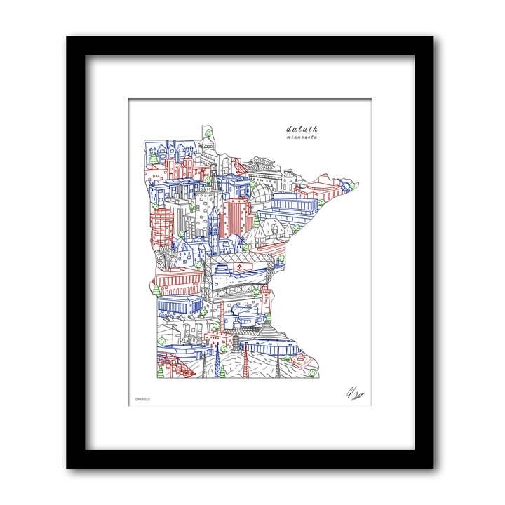 Duluth Minnesota Wall Decor for wholesale by Townsville Art