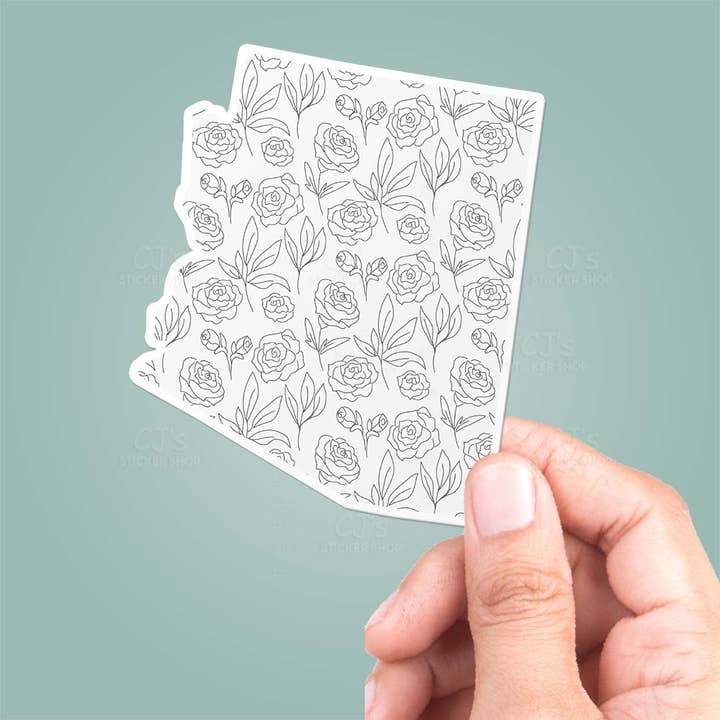 Arizona blommönster klistermärke Vinyl dekal för wholesale av CJ's Sticker Shop