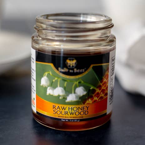 Built by Bees - Wholesale Honey - Raw Sourwood Honey 8 oz0