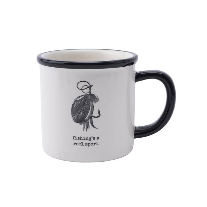 CGB Giftware - Wholesale Coffee mug - Reel Fly Fishing Co. 'Reel Sport' Stoneware Mug2