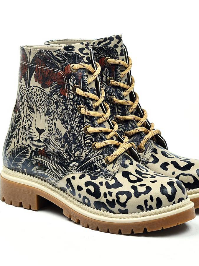 Unique Design Tiger Handdrawing Design Printed Long Boots for wholesale by AVENS